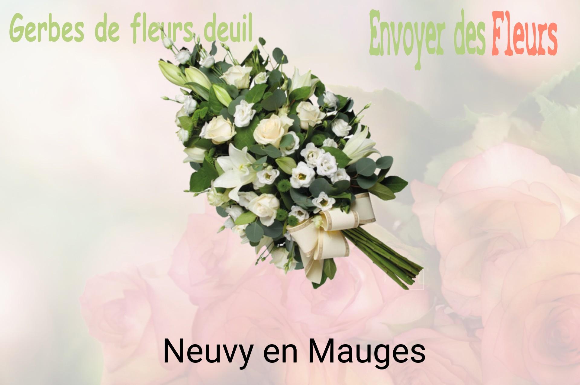 Gerbe de fleurs de deuil livrée à Neuvy-en-Mauges